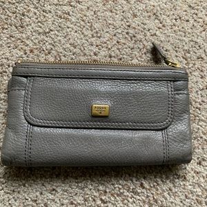 Gray fossil wallet